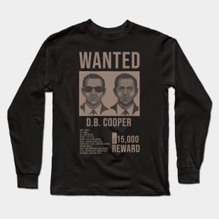 Wanted Db Cooper Long Sleeve T-Shirt